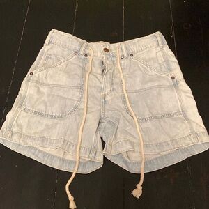 XS- We The Free light wash denim shorts